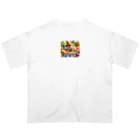 えほんのふんわりぺーじのピースケのおいしい発見 Oversized T-Shirt