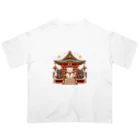 「動物ミリ屋」の笑福 Oversized T-Shirt