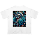 BlueOcean987の獅子舞と青い薔薇 Oversized T-Shirt