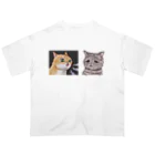 namayubaの叱られ 猫ミーム オーバーサイズTシャツ