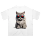 jiyurakuのクールなお猫様 オーバーサイズTシャツ