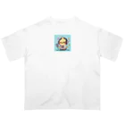 音楽ルー106のかわいいヒヨコ オーバーサイズTシャツ