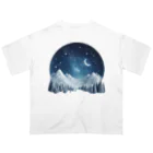 JUPITERの幻想的な冬の夜 オーバーサイズTシャツ