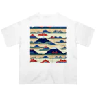 curtisの富士山ピクセルアート オーバーサイズTシャツ