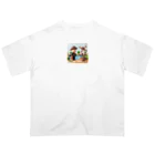 kumama07のリクガメ君と僕 オーバーサイズTシャツ