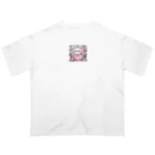 たこ焼きの猫スタンプ Oversized T-Shirt