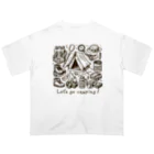 南国のキャンプに行こう！【Let's go camping!】 オーバーサイズTシャツ