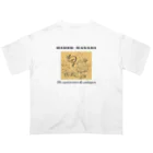 正木嘉兵衛商店のHIDEO MASAKI 生誕120年記念グッズ　【波跳びウサギ】 オーバーサイズTシャツ