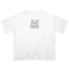 どうぶつやのサイベリアン       猫で Oversized T-Shirt