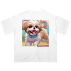 happiness_shopの踊るかわいいシーズー犬 Oversized T-Shirt