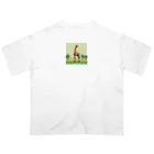 korokoroグッズの草原のキリン Oversized T-Shirt