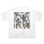 d-design-labのdancing robots オーバーサイズTシャツ