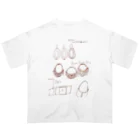 mermaidandwhitehorseのイラストレーション02 Oversized T-Shirt