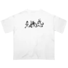 ZEN筆の書道アート「危機感」 オーバーサイズTシャツ