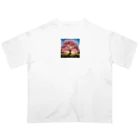 ニコショップの桜の木 Oversized T-Shirt