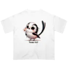 mimikkyu322のLong-tailed Tit  オーバーサイズTシャツ