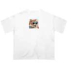 Ryu_1055のワイルドキャット オーバーサイズTシャツ