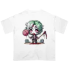 saitou1x4のホラー　ゾンビ８ オーバーサイズTシャツ