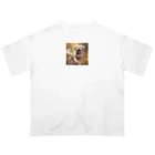 h_n_k_kの可愛い小型犬 オーバーサイズTシャツ