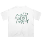 信号待ちのれっつ・ねこ オーバーサイズTシャツ