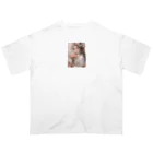 AQUAMETAVERSEのバラの花束と女性　なでしこ1478 Oversized T-Shirt
