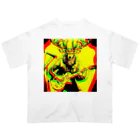 moon_takuanの鹿男とロック「Deer man and rock」 オーバーサイズTシャツ