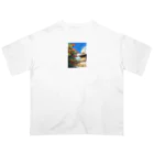 AQUAMETAVERSEの沖縄の風景描写　なでしこ1478 オーバーサイズTシャツ