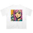 Sunlit Horizonの令和・浮世絵ギャル オーバーサイズTシャツ