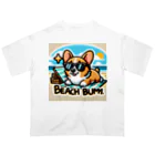 keikei5の夏のおしゃれ大作戦！ピーチカラーの柴犬 オーバーサイズTシャツ