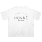 豆苗栽培所のHONKIーASHITAKARAー オーバーサイズTシャツ