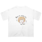 つきの人生楽しむために生まれてきた オーバーサイズTシャツ