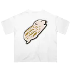 Drecome_Designの【猪の赤ちゃん】眠る瓜坊(うりぼう) オーバーサイズTシャツ