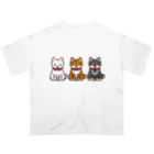 モチクマのドット絵三柴犬さん オーバーサイズTシャツ