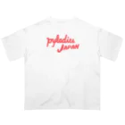 PyLadiesTokyoのPyLadies Japan 赤文字ver オーバーサイズTシャツ