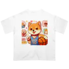 KATERAのバスケットボール犬　SHBEN Oversized T-Shirt