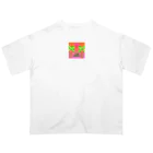 naboxのvaporwave風ヘビくん オーバーサイズTシャツ