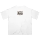 Aflo-の疲れた犬 オーバーサイズTシャツ