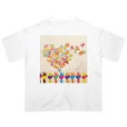 Happiness Home Marketのハートフルフル オーバーサイズTシャツ