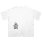 iso2024のゼンタングル　花と円 オーバーサイズTシャツ