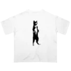 jun factoryの墨絵ねこ（その3） オーバーサイズTシャツ