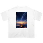 モノモノクローゼットの夜空と天の川 オーバーサイズTシャツ