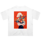 AQUAMETAVERSEの花束をあなたに　Hime  2530 Oversized T-Shirt