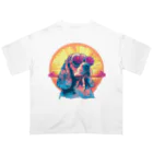 dogsdream8246のcocker sunset Oversized T-Shirt