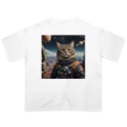 roogerの宇宙猫1 Oversized T-Shirt