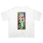 正座ちゃんのドット絵ショップの『熱帯植物図』 Oversized T-Shirt