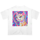 Amrita StoreのPsy Cat オーバーサイズTシャツ