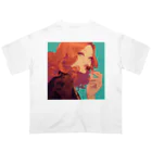 AQUAMETAVERSEのショコラエレガンス Marsa 106 オーバーサイズTシャツ