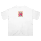 HASHIMONの可愛いピンクスライムくん オーバーサイズTシャツ