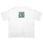 キューピットのアロハワンコ オーバーサイズTシャツ