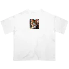 oz-chanの何かしようとしてる猫 Oversized T-Shirt